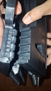Kursi lipat sedikit pecah